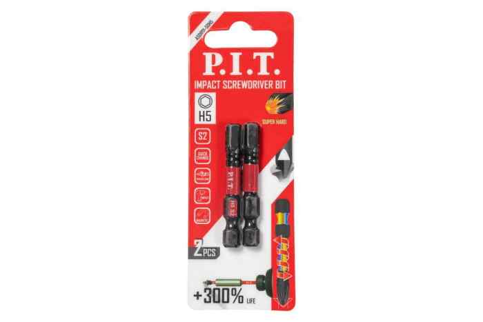 Бита ударная P.I.T. H5x50 мм 2 шт в уп.(ASDR01-50H5)