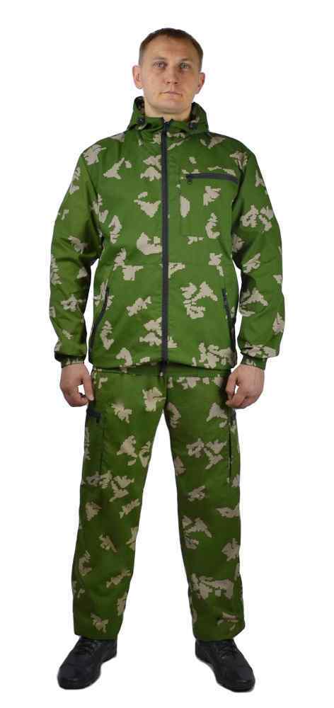 Костюм мужской "Пограничник2" летний, тк.Тиси сорочечная-облегченная кмф "Берёзка"
