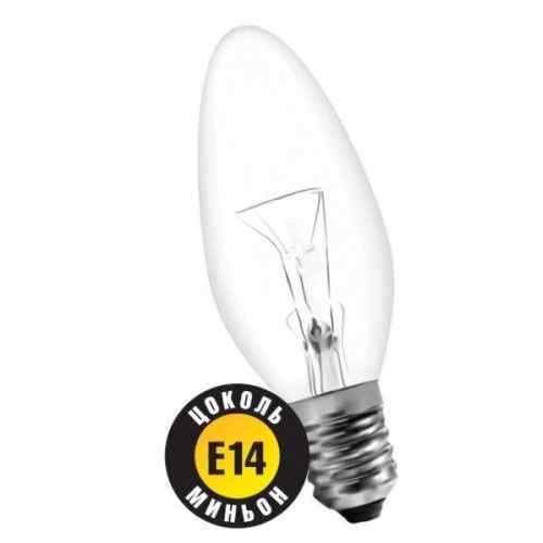 Лампа 60W 230V E14 накаливания свеча прозрачная "Navigator" 