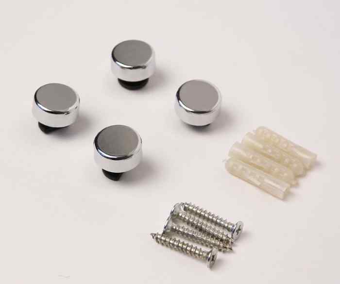 Крепёж для зеркал металл D-17мм. мат.хром (комплект)