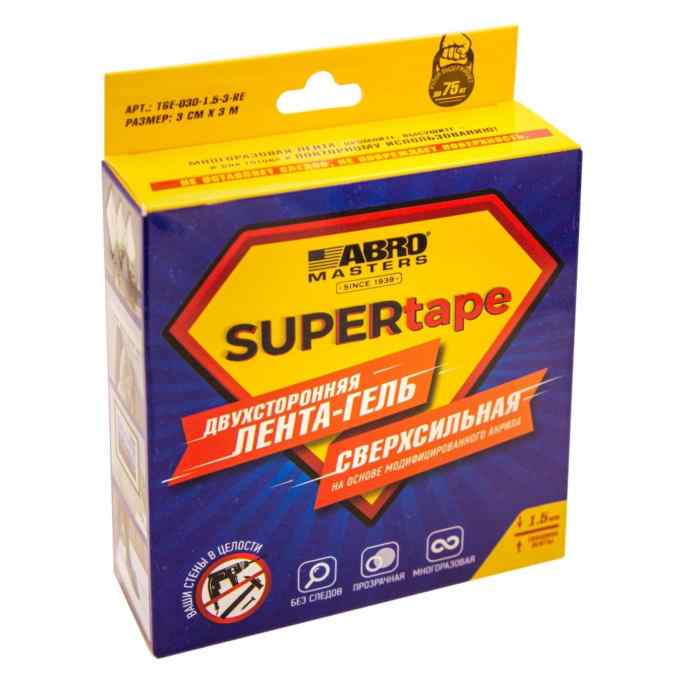 Лента-гель двухсторонняя ABRO (3 см х 3 м)