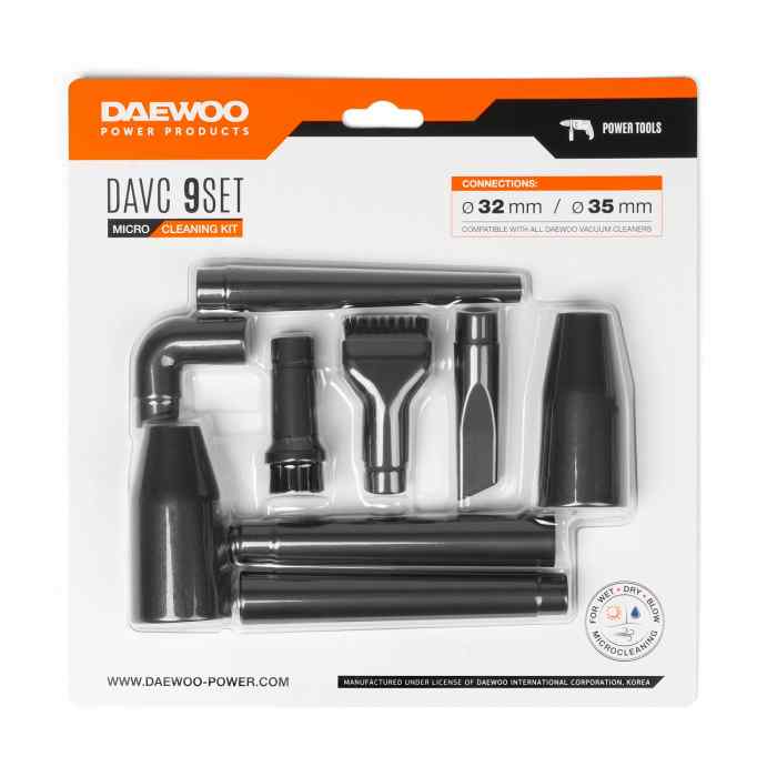 Набор чистящих микронасадок DAEWOO DAVC 9SET(9 насадок, для 2500SD/2514S/2516S/6025S/6030S )