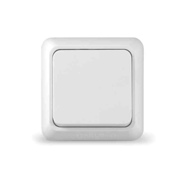 Выключатель 1кл."Олимп" белый  о/у 10А 220В О0021