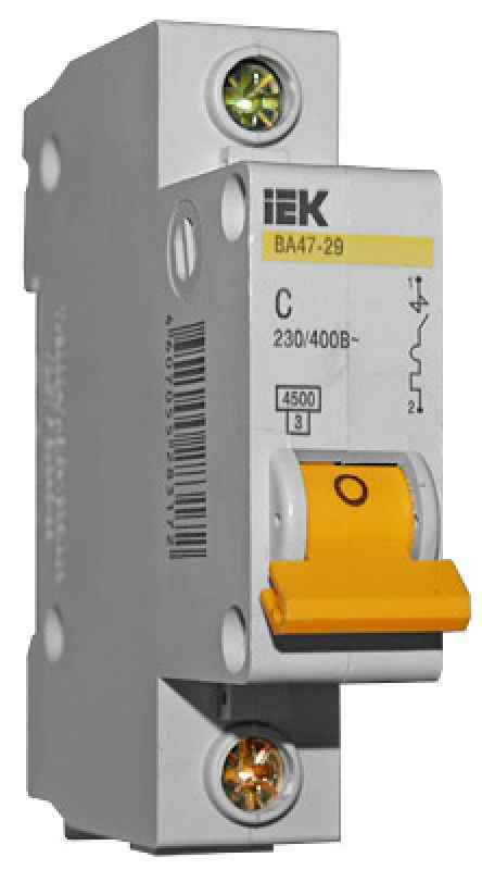 Выключатель автоматический 1Р 25А ВА 4729 х-ка С ИЭК