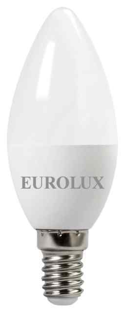 Лампа 7W 230V Е14 4000K C37 светодиодная свеча EUROLUX