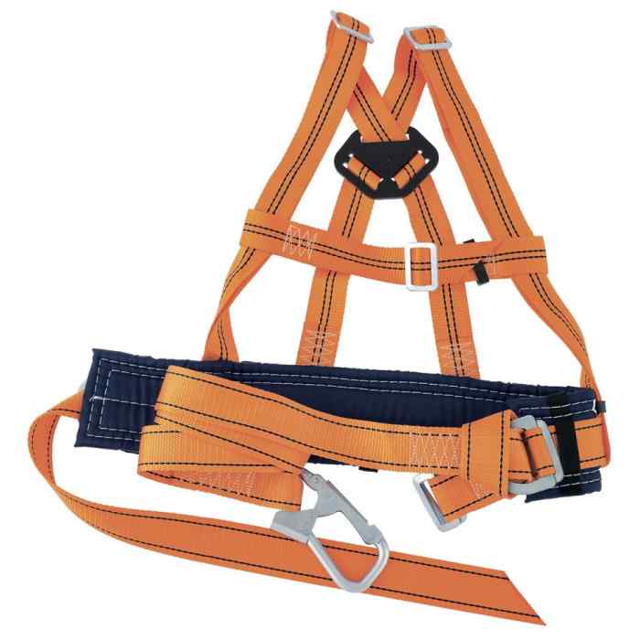 Система удерживающая: привязь наплечные лямки+строп лента, доп. крепление на спине