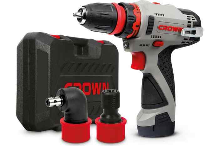 Дрель-шуруповерт CT21072HQX-2 BMC (12B, 2*2А/ч, 30Н/м, кейс) / Crown