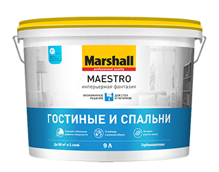 Краска Интерьерная фантазия 4,5 л база BW MAESTRO Marshall