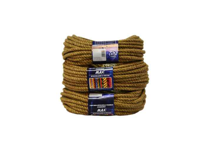 Канат джутовый 8 мм длина 20м (разрывная нагрузка 310кг) упаковка