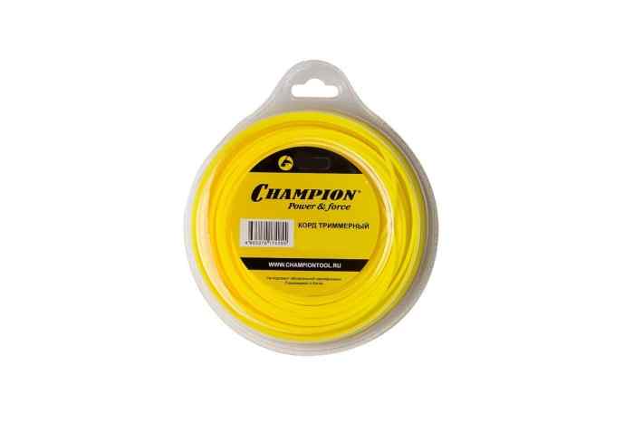 Леска триммерная CHAMPION Star 1.3мм* 15м звезда    