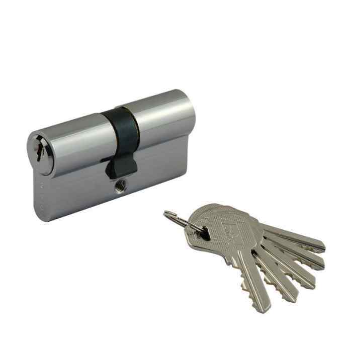 Цилиндровый механизм ЛУ-70 , хром (35-35) 5324 НОРА-М