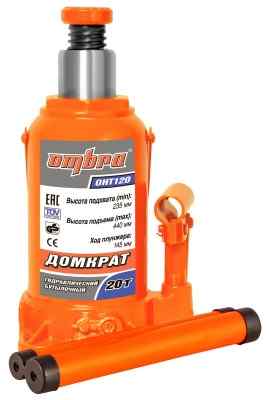 Домкрат бутылочный OHT120 (20 т., 235/440 мм)/ OMBRA