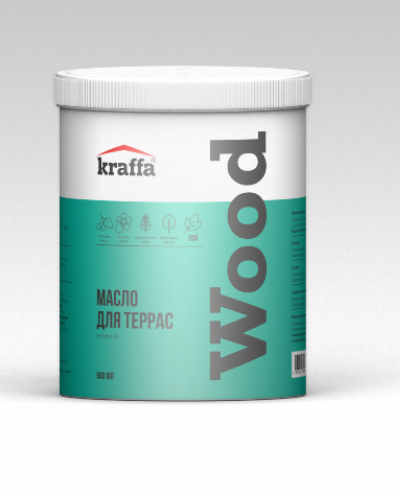 Масло для террас 0,9 л Kraffa 