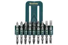 Набор двусторонних бит KRAFTOOL KraftMax, 9 шт,(26060-H10)