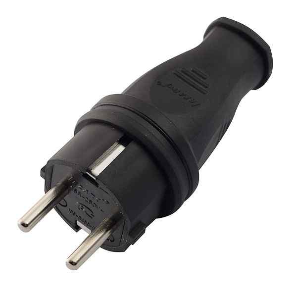 Вилка каучуковая Lezard на кабель с з/к 16А 106-0400-105 ИЭК