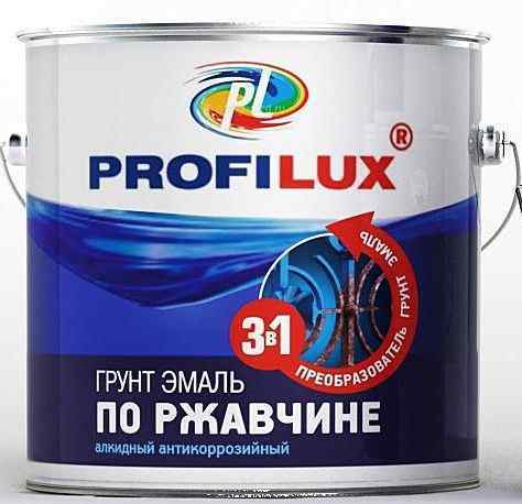 Грунт - эмаль по ржавчине 3 в 1 зеленая 1,9кг Profilux