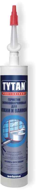 Герметик для кухни и ванной 280мл бесцветный TYTAN