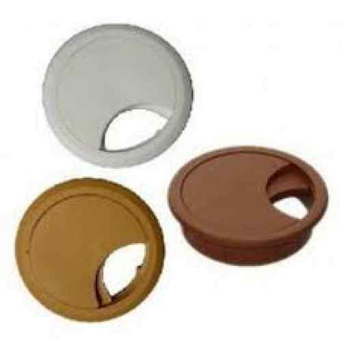 Розетка для компьютерного стола (16мм) бежевая (4047)