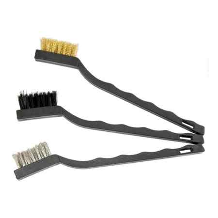 Набор щеток 3шт, металические с пластиковой ручкой /малые/MATRIX