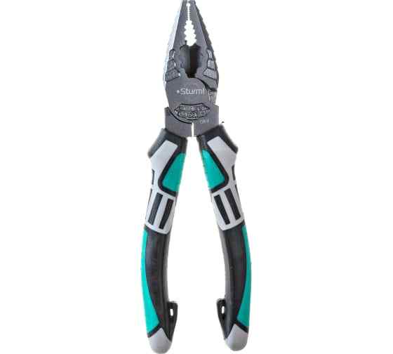 Пассатижи 200мм, CrV, тефлоновое покрытие,TPE рукоятки, Sturm