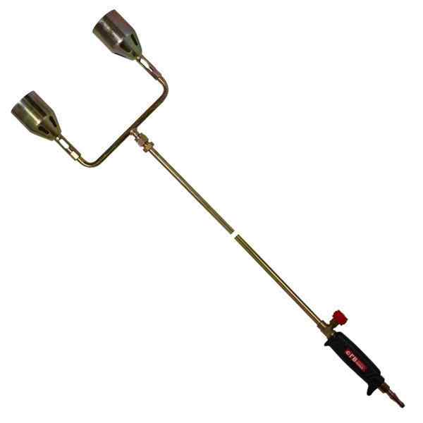 Горелка газовоздушная KRASS ГВ-131 (2хD=50мм, L=1032мм, вентиль, двухфакельная)