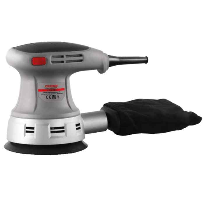 Шлифмашина экцентриковая CROWN CT13394 (240Вт 125мм коробка)  