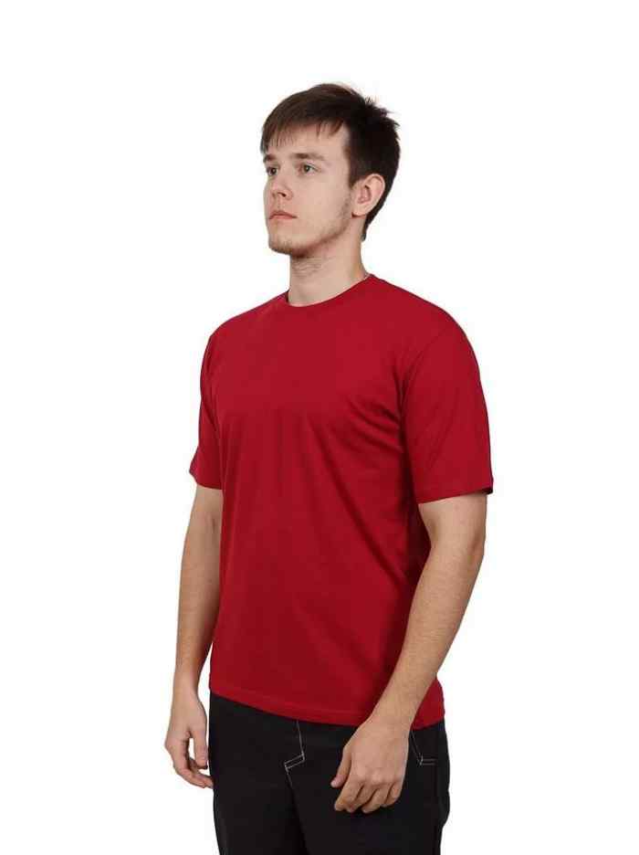 Футболка бордовая  хлопок 160г/м2 