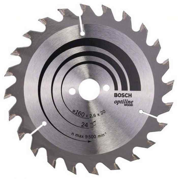 Диск пильный 160х20х24 OPTILINE/BOSCH (шт)