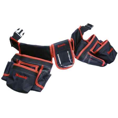 Сумка-пояс двойная, 20 карманов, держатель для молотка/MATRIX