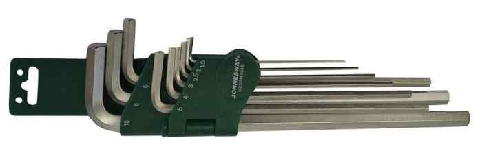 Комплект шестигранников 1,5-10мм 9пр./JONNESWAY