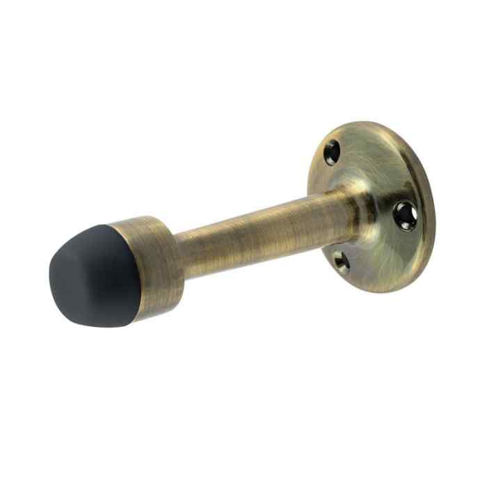 Ограничитель дверной Нора-М 110 настенный, старая бронза