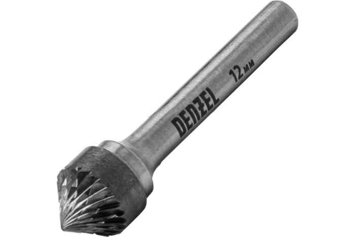 Борфреза по металлу твердосплавная зенкер 90 град., тип K, 12 мм Denzel