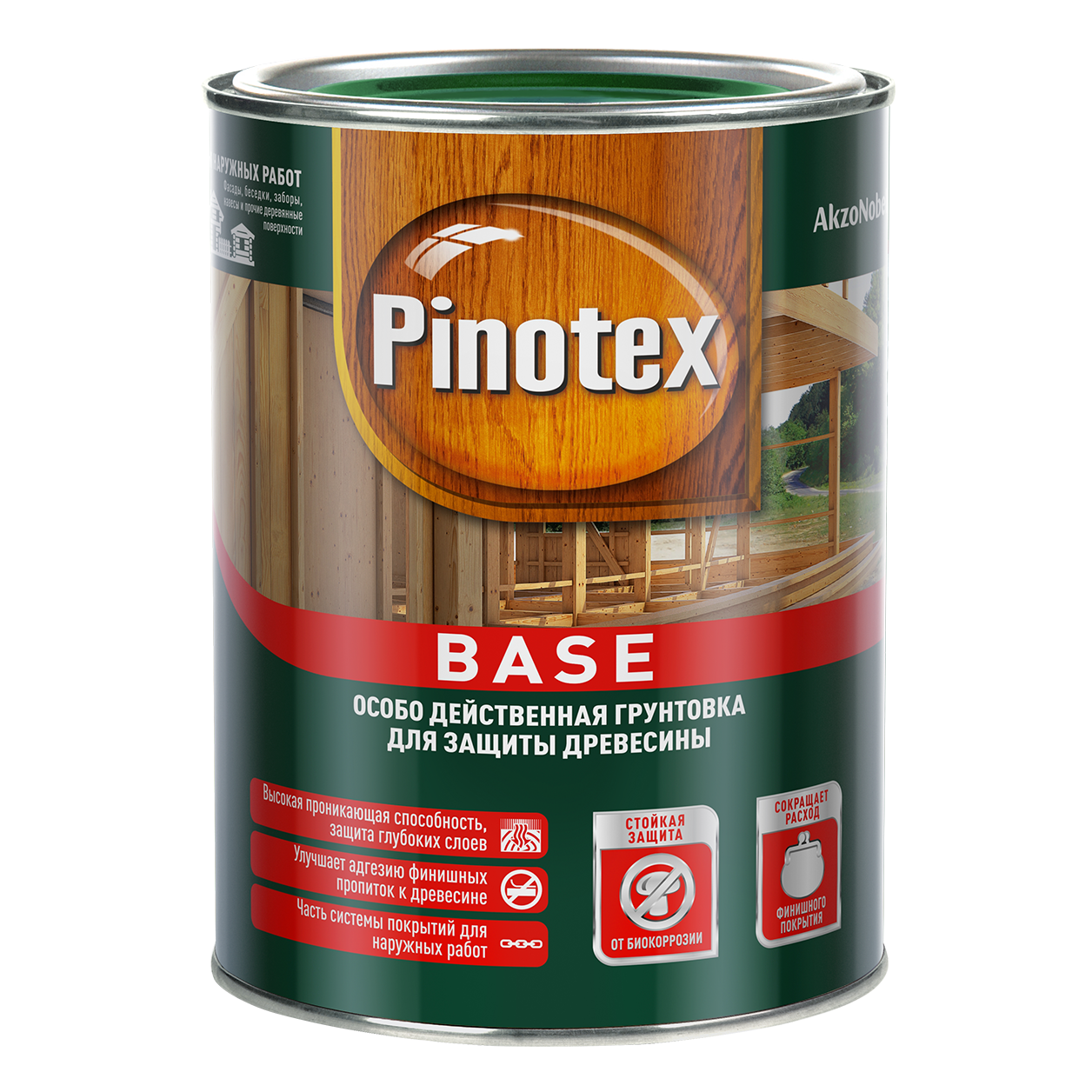 Грунт для древесины 2,5л под антисептики PINOTEX BASE