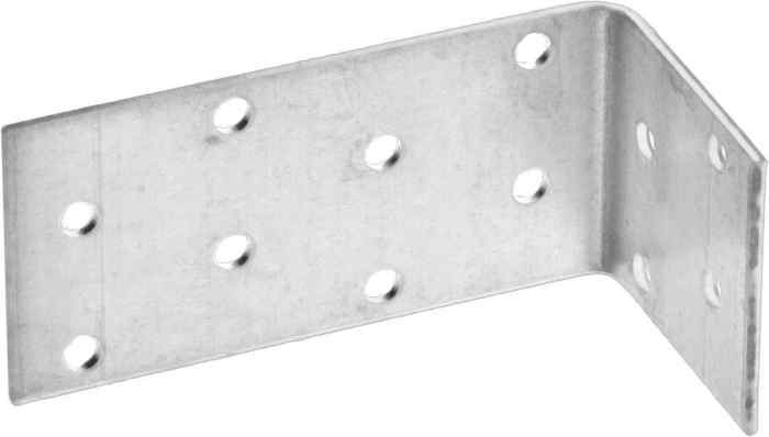 Уголок крепёжный 80х80х40мм