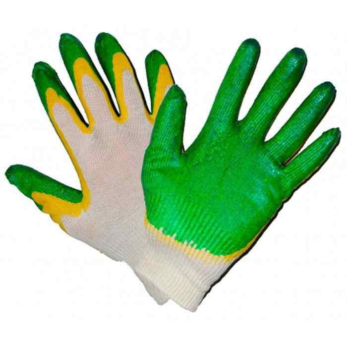 Перчатки х/б 13кл с двойным латексн. покр. "ЛЮКС"  