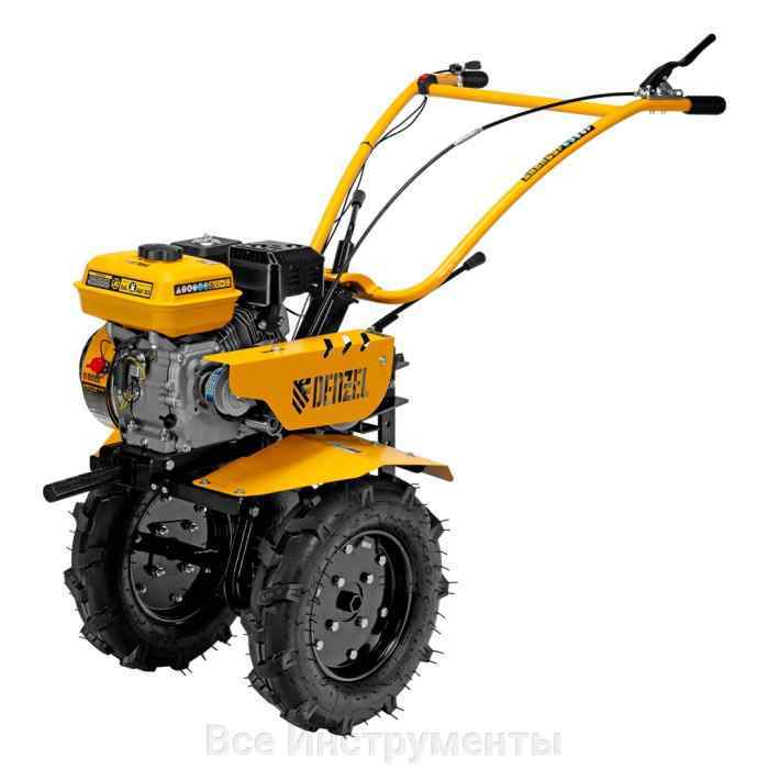 Мотоблок DPT-270S, 7 л.с., ремен.сцеп, фрез 3х4, ШОМ, передачи 2В/1Н// Denzel