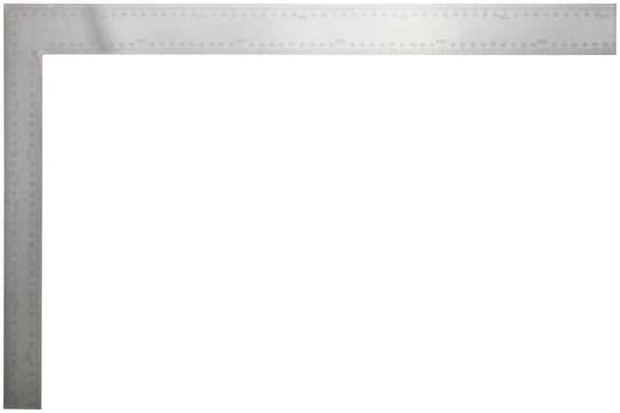 Угольник слесарный 400х600 мм цельно-металлический, рифленая шкала FIT