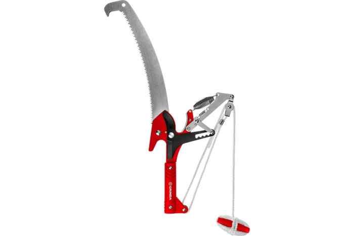 Сучкорез штанговый с храповым механизмом и пилой с режущим крюком HX-350, GRINDA