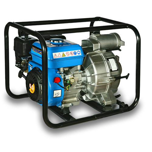 Мотопомпа Workmaster GPL-80T для грязной воды,45м3/ч,25м,ч30мм,д80мм,6,5л/с 