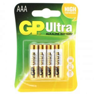 Батарейка GP Ultra 24A LR03 АAA BL4  (уп. 4 шт)