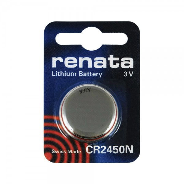 Батарейка CR2450 BL1 дисковая литиевая "Renata"
