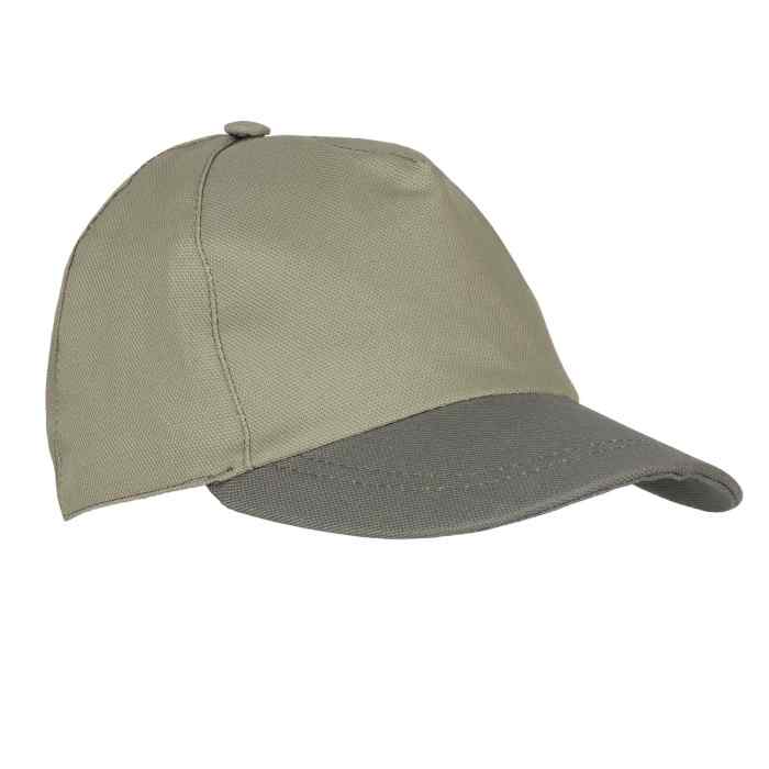 Кепка-бейсболка св.оливковая с т.оливковым козырьком