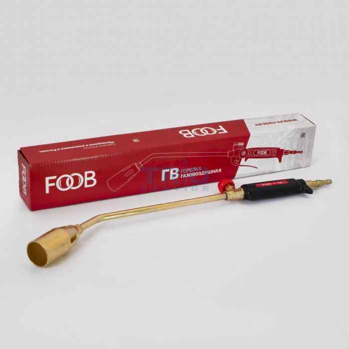 Горелка газовоздушная FOOB ГВ-100 (D=35мм, L=500мм, вентиль,)