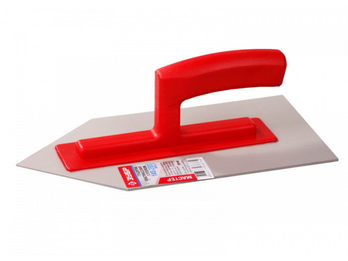 Гладилка пластиковая 130х280 мм с уголком, толщина 3 мм ЗУБР