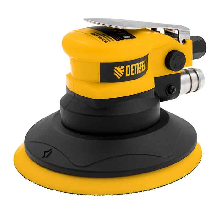 Эксцентриковая шлифовальная машина EPG150, 150 мм, 10000 об/мин, 5 мм, 160 л/мин// Denzel