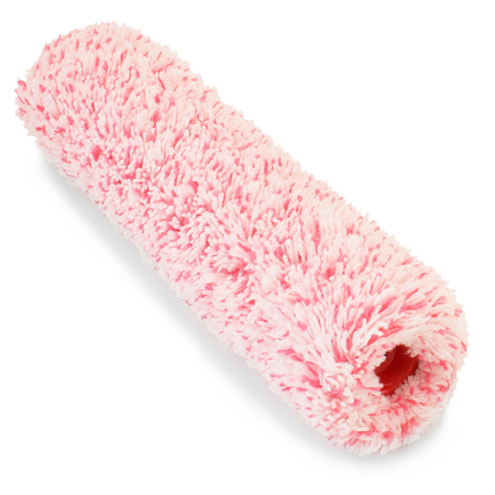 Валик 25см, Полиакрил красно-белые нити 18мм., ядро 44мм, для в/д красок COLOR EXPERT
