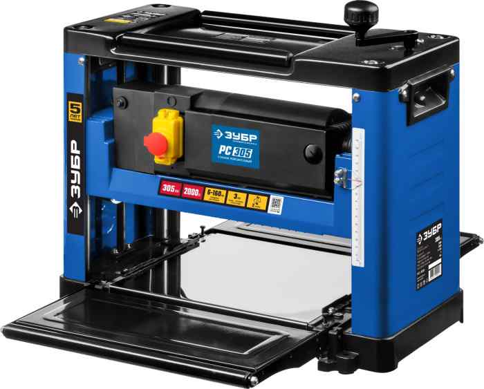 Рейсмусовый станок, ЗУБР PC-305(2000Вт, 305*3мм, 2 ножа, 8000об/мин)