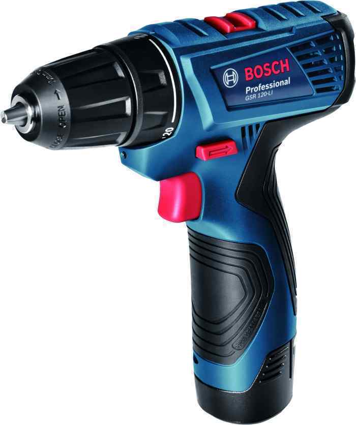 Шуруповерт аккум. GSR 120-LI (12В, 30/13Нм, 2.0А/ч Li-lon, БЗП 10мм, чем.) / Bosch