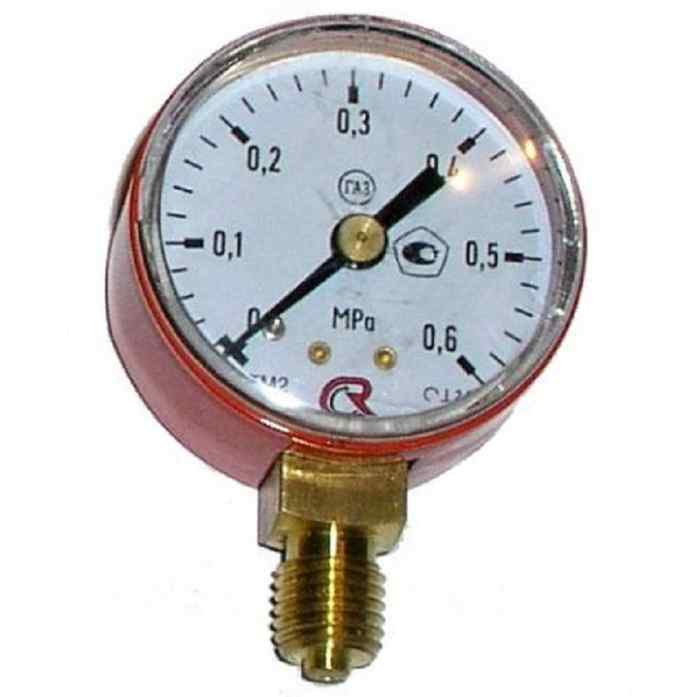 Манометр пропановый ТМ2 КЕДР  0-0,6 МПа, кл.2,5, М12Х1,5