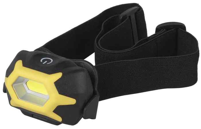 Фонарь налобный серия "Практик" 5Вт СОВ, 3хААА, сенсор, 3 режима  GB-701 ЭРА